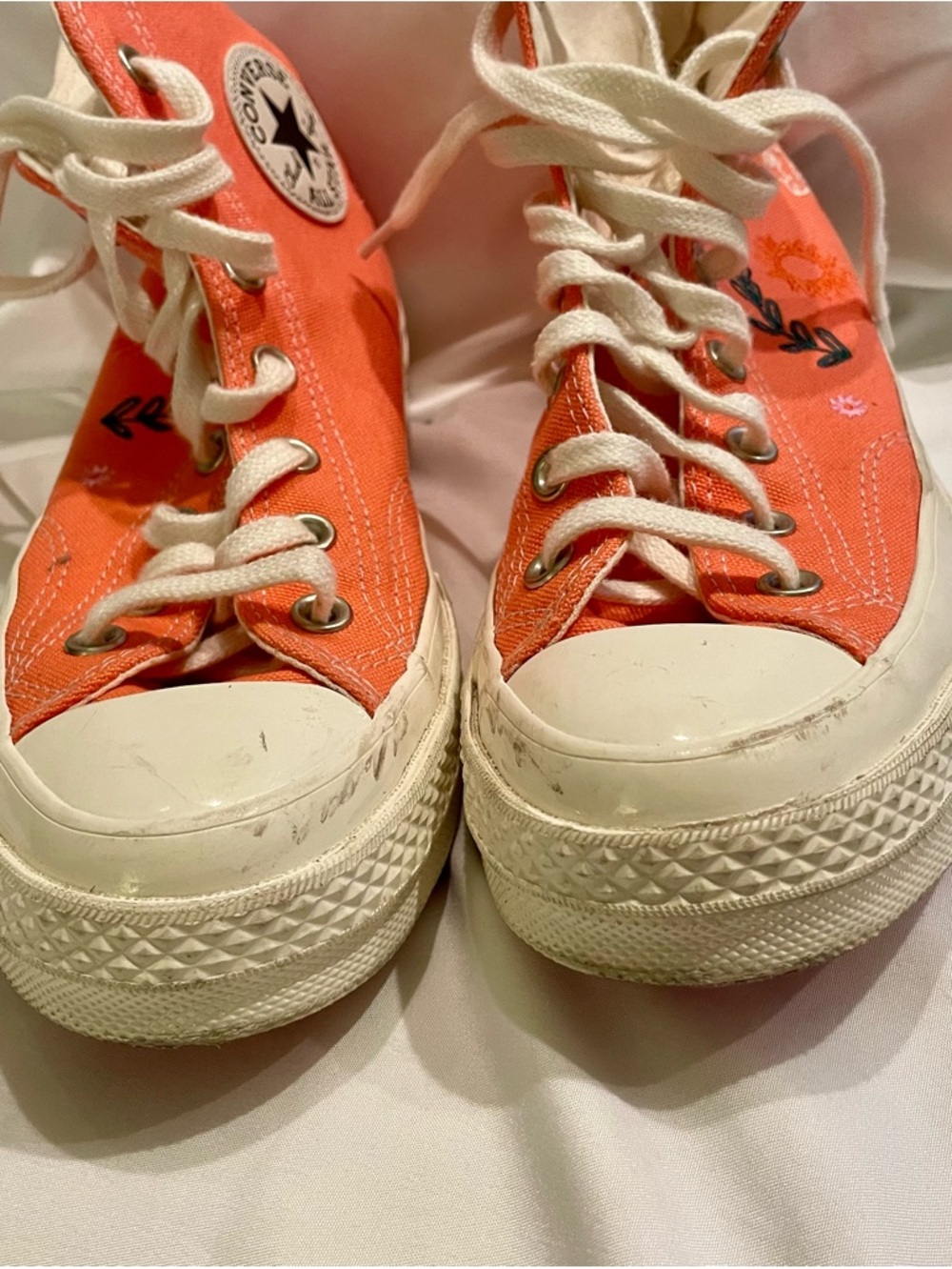 Converse Chuck 70 Summer Embroidery in color Watermelon Slushy Egret - Picture 7 of 12